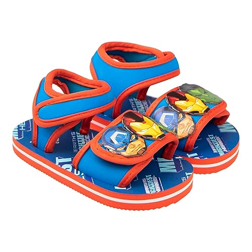 Paw Patrol Badeschuhe Klettverschluss Jungen Sommer Hausschuhe Aquaschuhe Antirutsch Strandschuhe Gr. 22-28cm (Rot, eu_footwear_size_system, toddler, men, numeric, medium, numeric_22, numeric_31) von eplusm