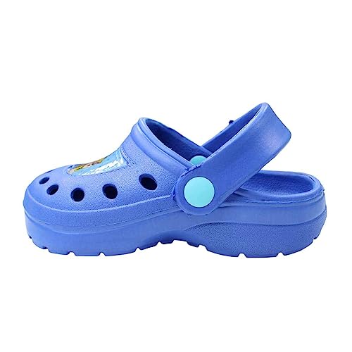 Paw-Patrol Kinder Clogs Pantoletten Jungen Sommer Gartenschuhe Sandalen Bequeme Hausschuhe Strand Pool Sandale (Dunkel-Blau, eu_footwear_size_system, little_kid, numeric, medium, numeric_30, 30) von eplusm