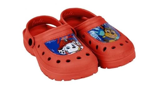 Paw-Patrol Spiderman Kinder Pantoletten Sommer Gartenschuhe Leicht Sandalen Bequeme Hausschuhe rutschfest (rot, EU Schuhgrößensystem, Kleinkind, Herren, Numerisch (von/bis), M, 24, 25) von eplusm