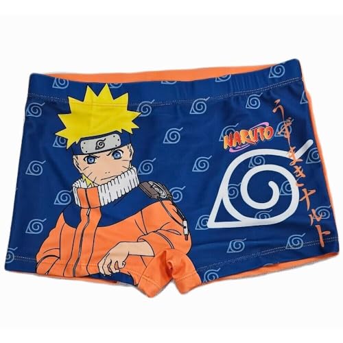 eplusm Naruto Badehose Badeboxer Anime Schippuden (DE/NL/SE/PL, Numerisch, 128, Regular, orange) von eplusm