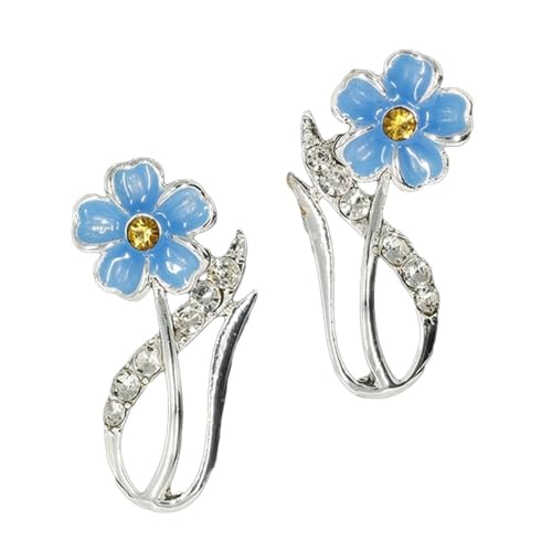 Equilibrium Vergissmeinnicht elegante versilberte Ohrstecker 339881 von equilibrium