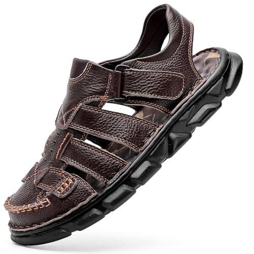 erbon Sport-Sandalen für Männer Ledersandalen für draußen Slipper von erbon