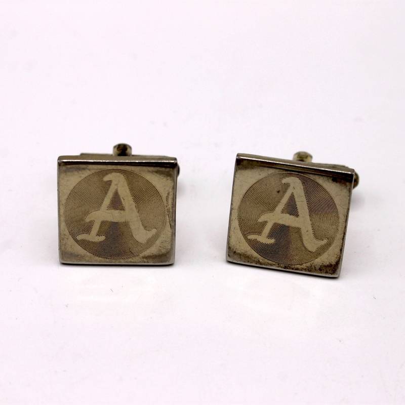 A Is For Awesome - Vintage "A" Monogrammierte Manschettenknüpfe von ercubed