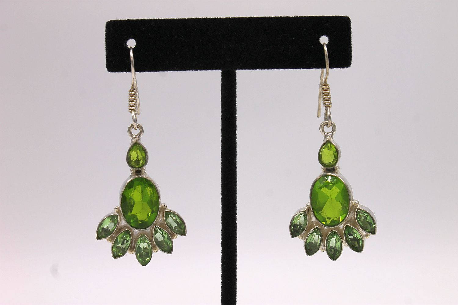 sterling Silber Und Peridot Ohrringe sterling Silber Und Peridot Ohrringe von ercubed