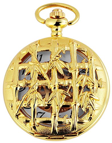 Excellanc Mechanische Taschenuhr mit Kette Unisex Handaufzug Mechanikwerk Analog von Excellanc