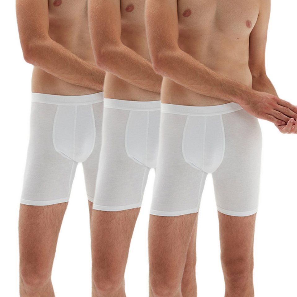 erdem iç giyim Boxer 3er-Pack Herren Bambus Long Boxershorts, 95% Bambus, 5% Elastan von erdem iç giyim