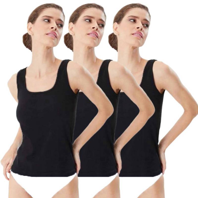 erdem iç giyim Tanktop 3er-Pack Damen Bambus Unterhemden, superdünn, ärmellos, 95% Bambus von erdem iç giyim