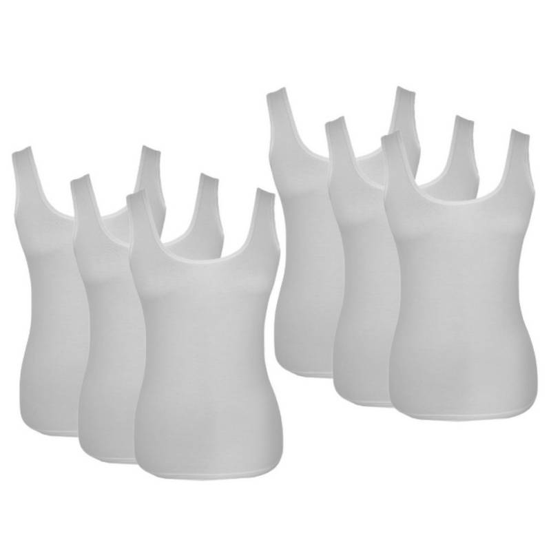 erdem iç giyim Tanktop 6er-Pack Damen Bambus Unterhemden, superdünn, ärmellos, 95% Bambus von erdem iç giyim