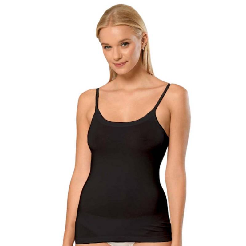 erdem iç giyim Tanktop Damen superdünnes Bambus-Unterhemd, perfekt, S-3XL, schwarz/weiß von erdem iç giyim