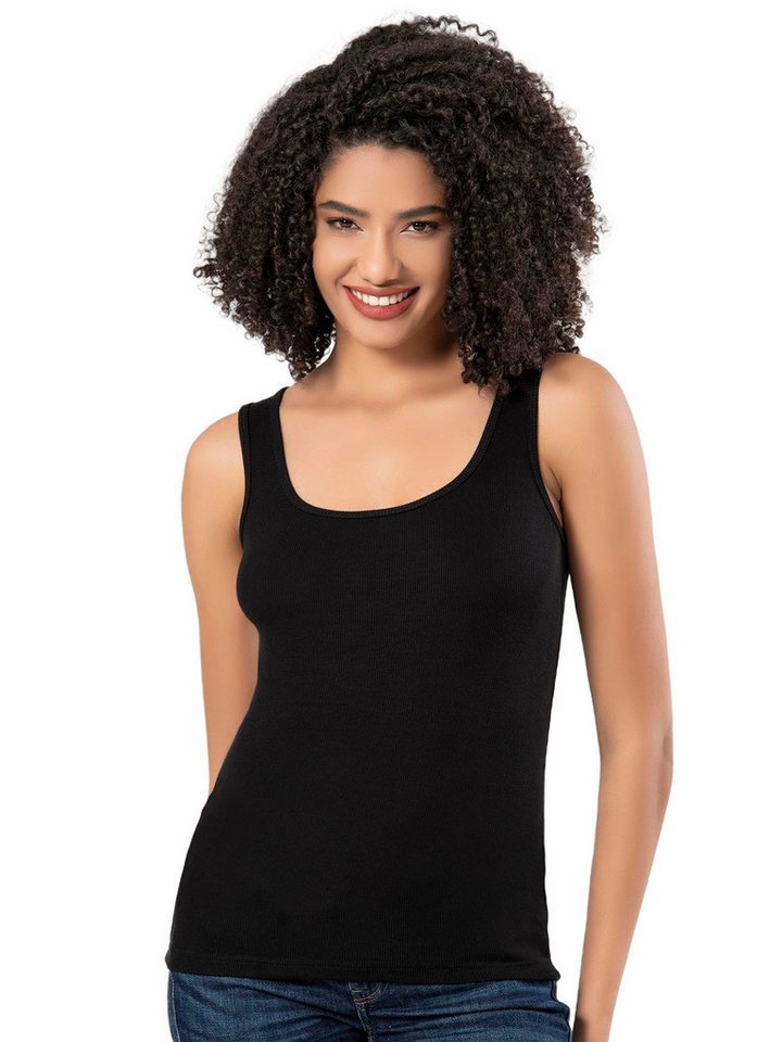 erdem iç giyim Tanktop Erdem Underwear Schwarzes Viskose-Camisole Damen-Unterhemd 2106 von erdem iç giyim