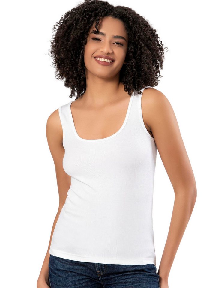 erdem iç giyim Tanktop Erdem Underwear Schwarzes Viskose-Camisole Damen-Unterhemd 2106 von erdem iç giyim