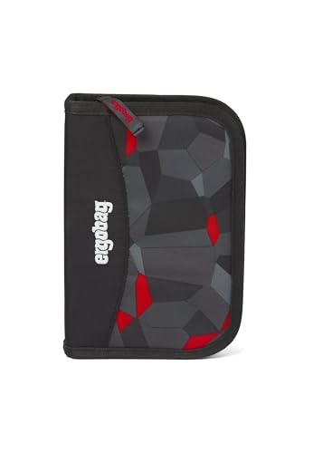 ergobag Federmäppchen Set 22-teilig, Lyra Buntstifte, Stundenplan-Fach, Kleingeld Fach, Lineal TaekBärdo - Grau von ergobag