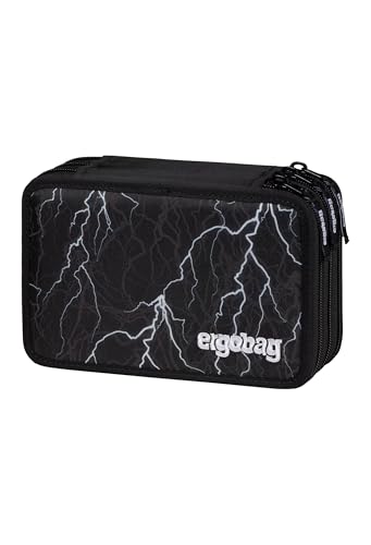 ergobag Maxi Mäppchen Set 40-Teilig, Lyra Bunt- und Filzstifte, Kleingeld Fach, Lineal, Schere von ergobag