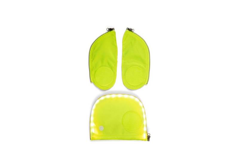 ergobag Schulranzen Fluo LED Zip-Set Gelb Sicherheits-Set (4-teilig), Sicherheit, Neonfarben von ergobag