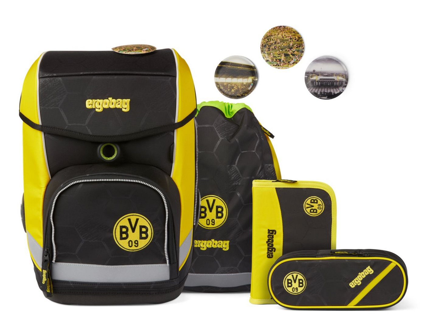 ergobag Schulranzen Football-Edition (Set, 4-tlg) von ergobag