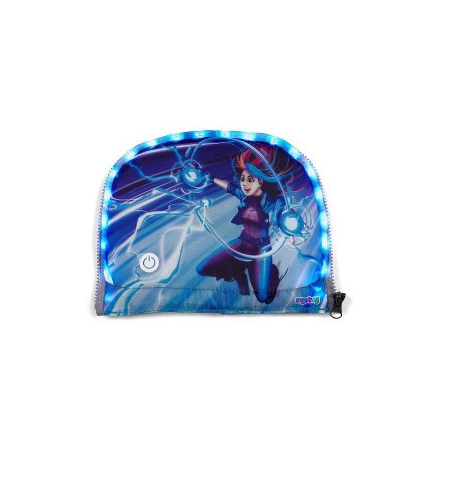 ergobag Schulranzen LED Zippies Superheldin (1 Stück), Sichtbarkeit, Fronttasche von ergobag