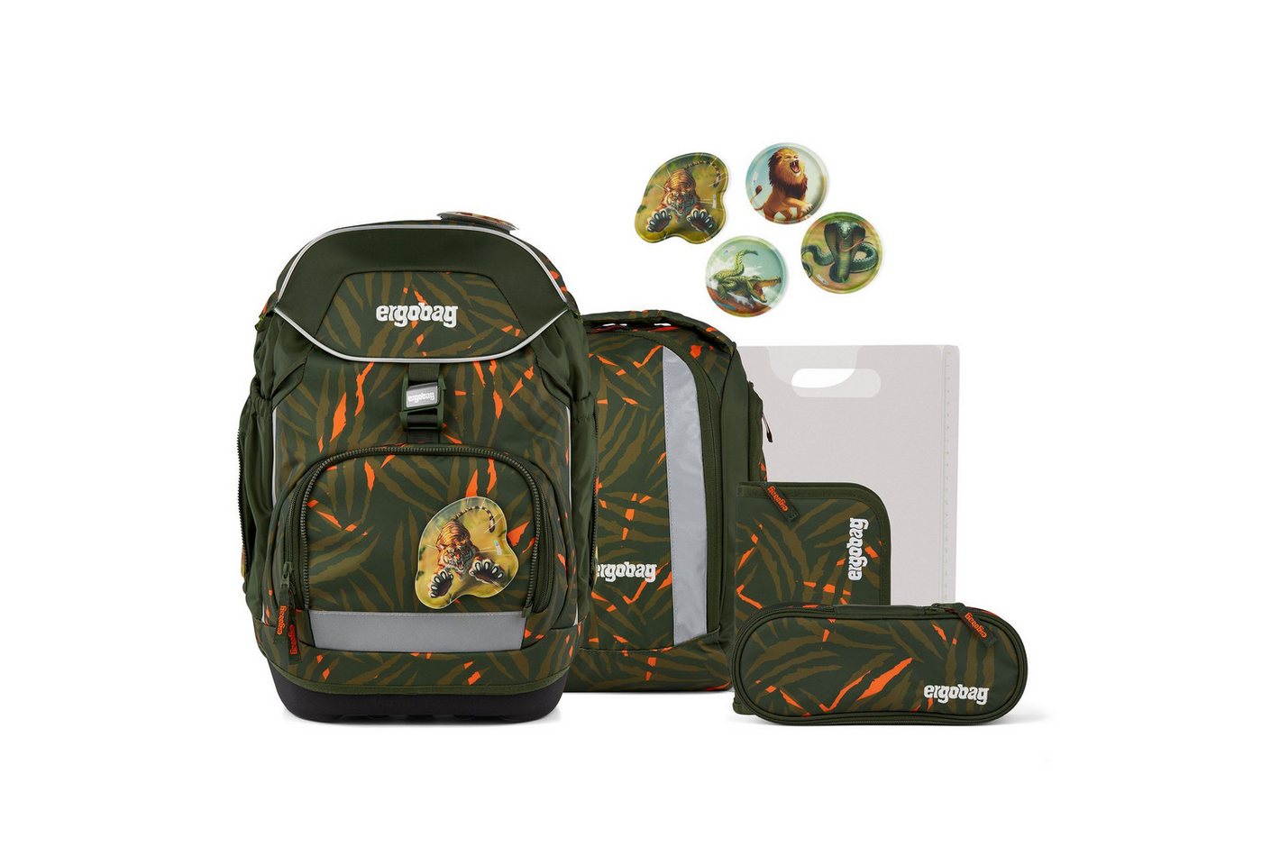 ergobag Schulranzen Pack (6-tlg), Polyester von ergobag