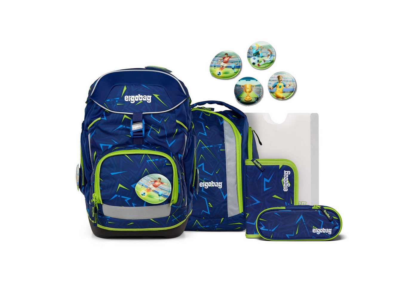 ergobag Schulranzen Pack (6-tlg), Polyester von ergobag