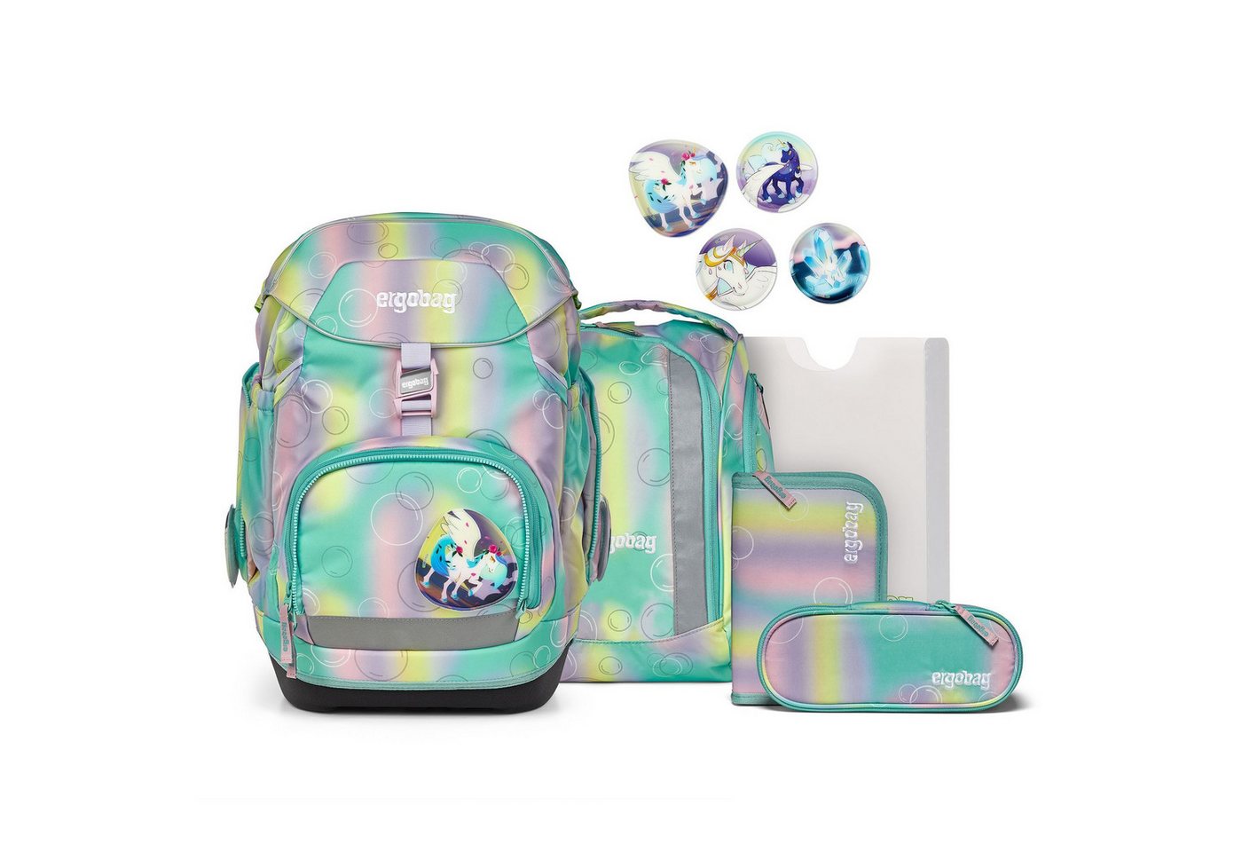 ergobag Schulranzen Pack (6-tlg), Polyester von ergobag