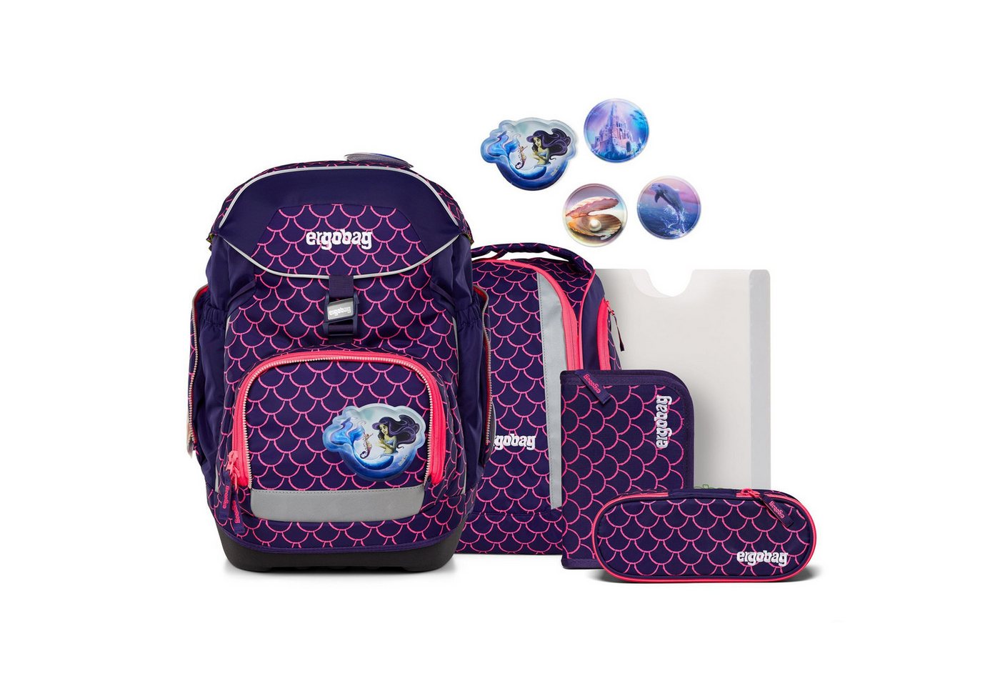 ergobag Schulranzen Pack (6-tlg), Polyester von ergobag