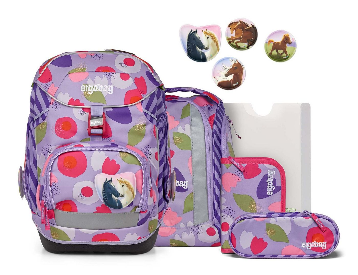 ergobag Schulranzen Pack-Set 6-teilig (Set, 5-tlg) von ergobag