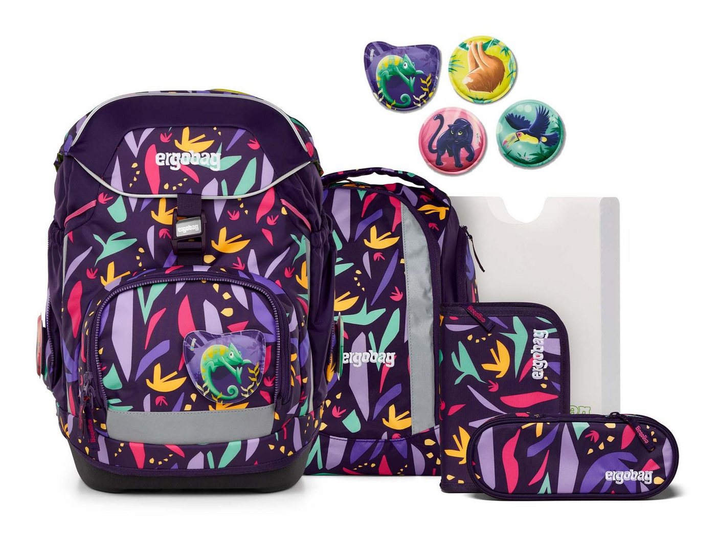 ergobag Schulranzen Pack-Set 6-teilig (Set, 5-tlg) von ergobag