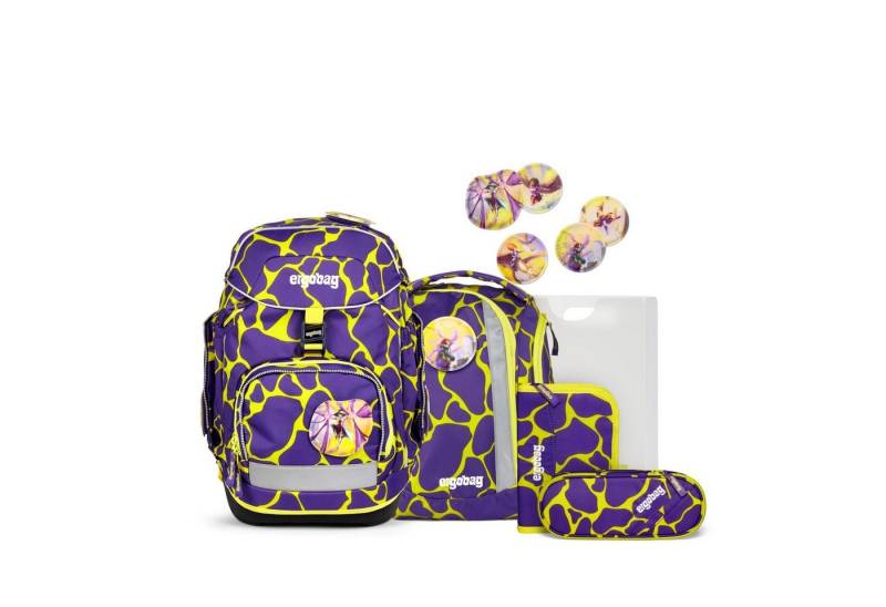 ergobag Schulranzen Schulranzen-Set Pack SuBärkraft 6-tlg. (6-teilig), ergonomisch, ab 1. Klasse, reflektiert von ergobag