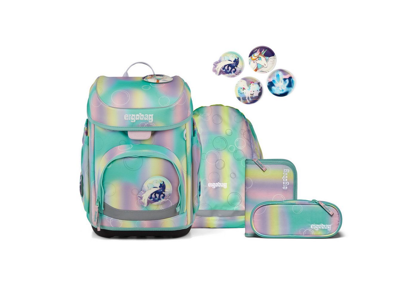 ergobag Schulranzen cubo (5-tlg), Polyester von ergobag