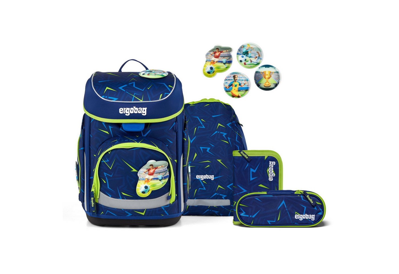 ergobag Schulranzen cubo (5-tlg), Polyester von ergobag