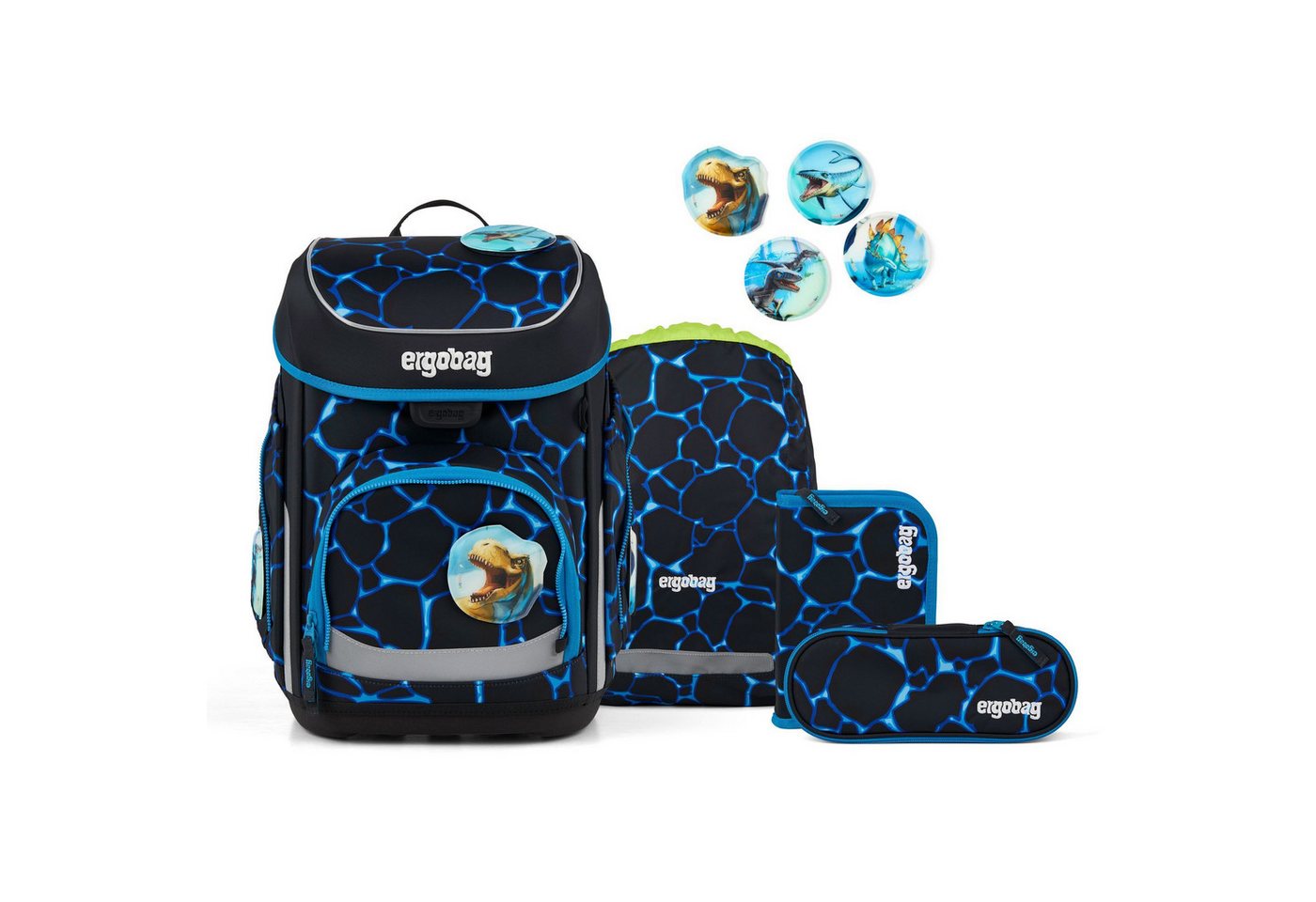 ergobag Schulranzen cubo (5-tlg), Polyester von ergobag