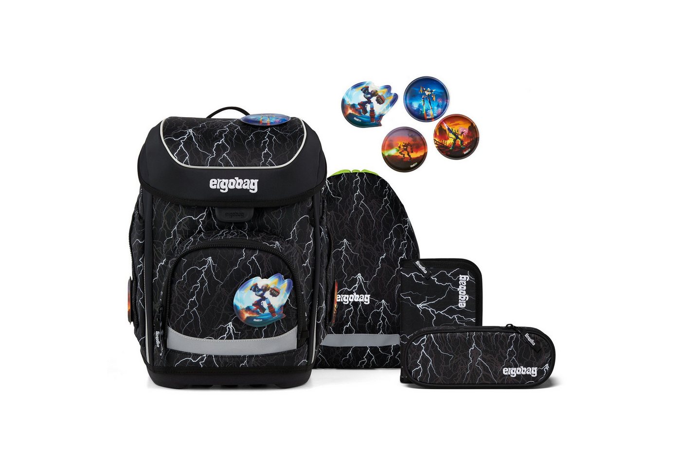 ergobag Schulranzen cubo (5-tlg), Polyester von ergobag