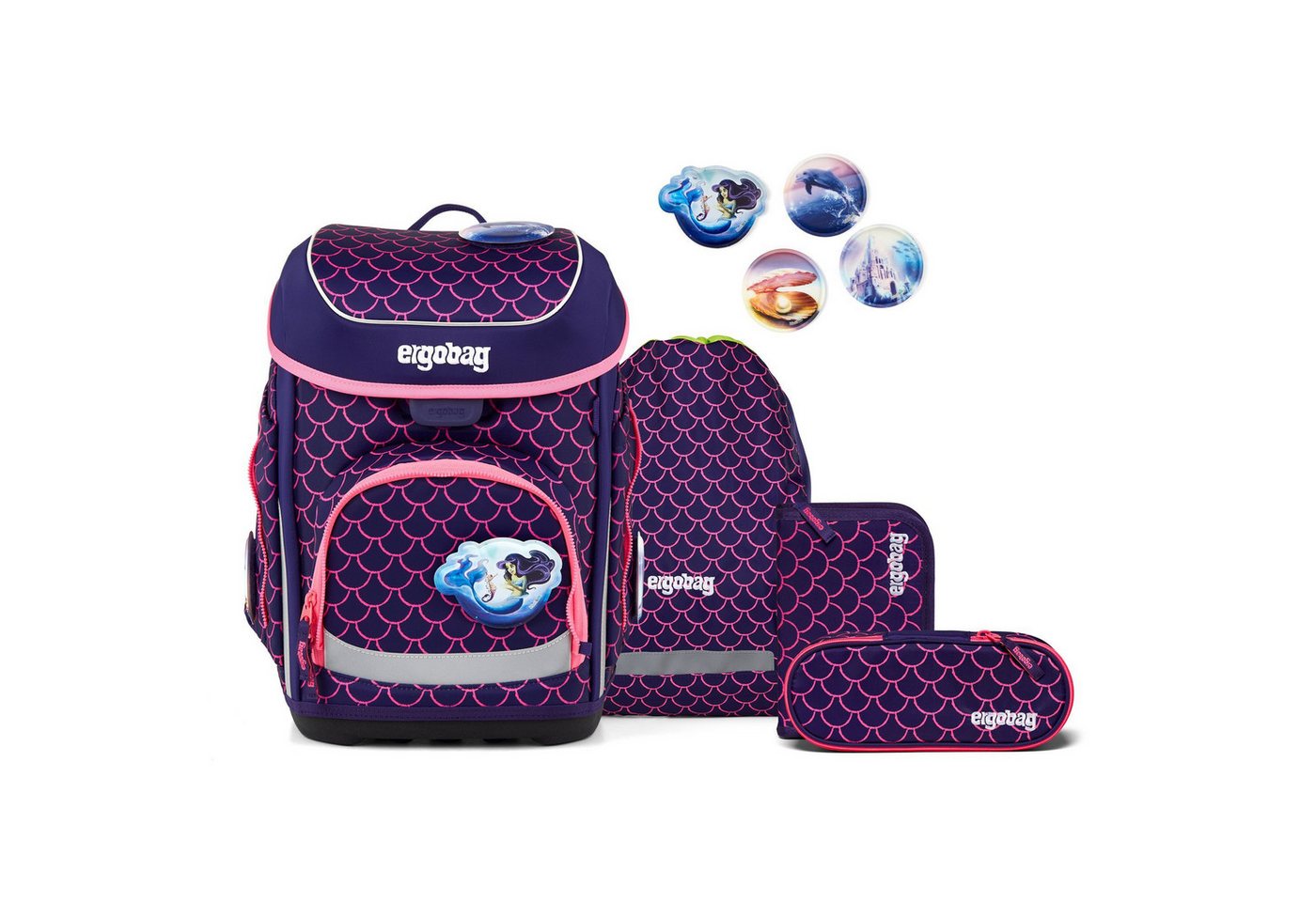 ergobag Schulranzen cubo (5-tlg), Polyester von ergobag