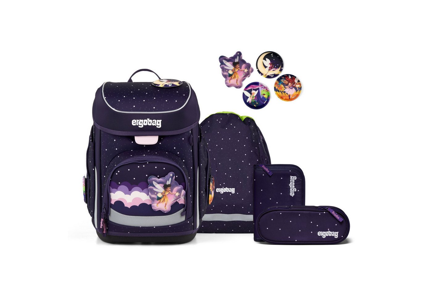 ergobag Schulranzen cubo (5-tlg), Polyester von ergobag