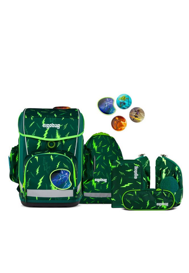 ergobag Schulranzen cubo light Set (6-tlg., 5-teiliges Set) von ergobag