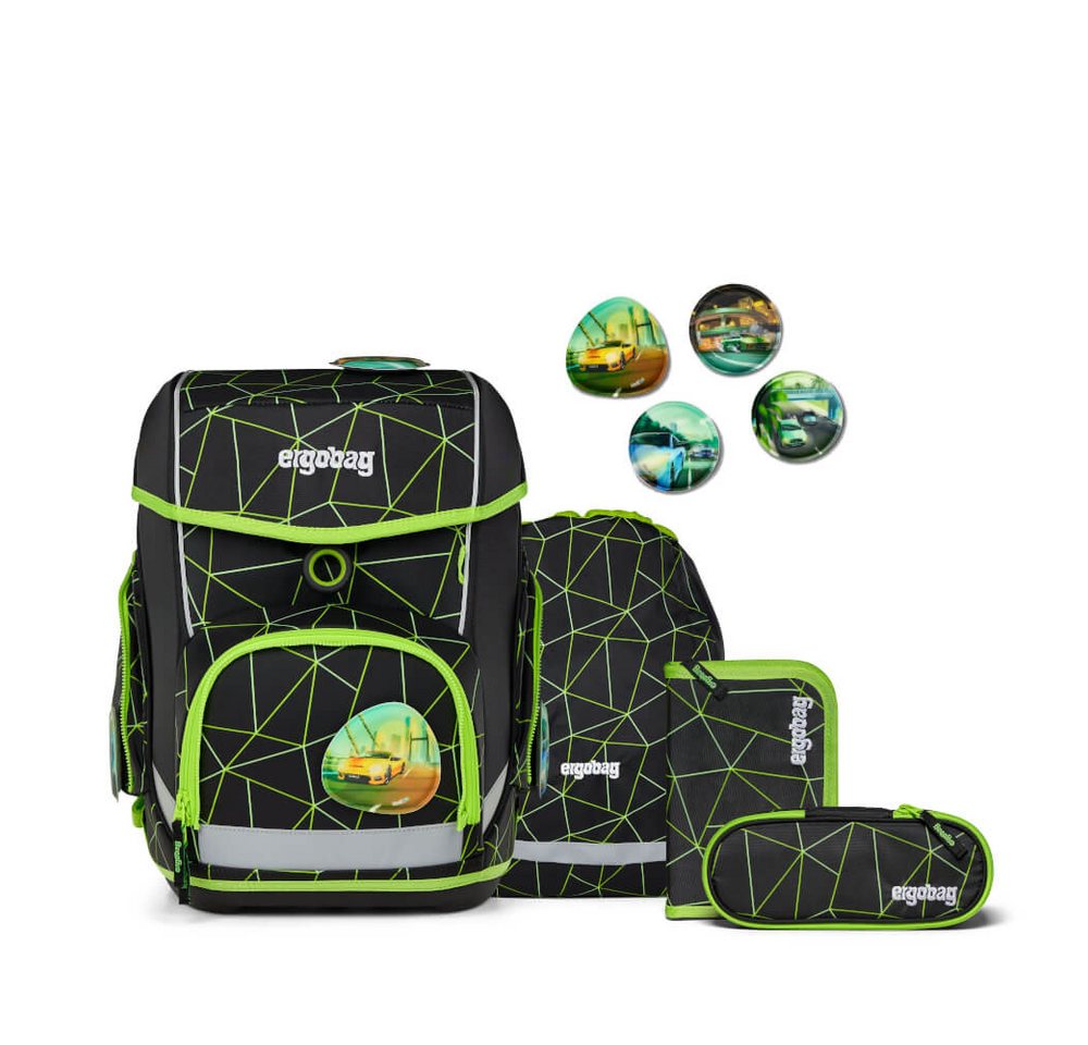 ergobag Schulranzen ergobag 01212-90357-10 CyBär Race Cubo Set von ergobag