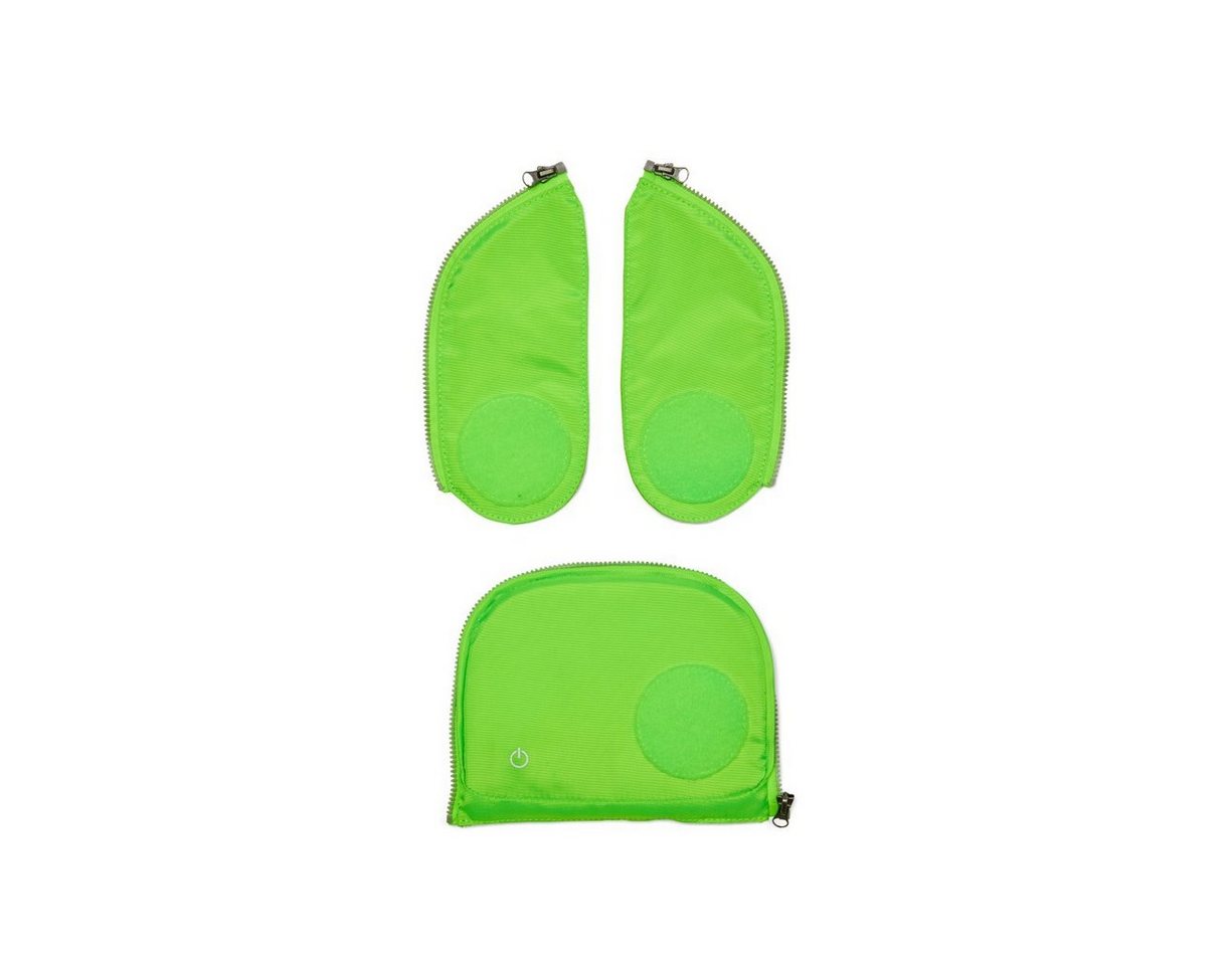ergobag Schulranzen ergobag Fluo LED Zip Set Grün von ergobag