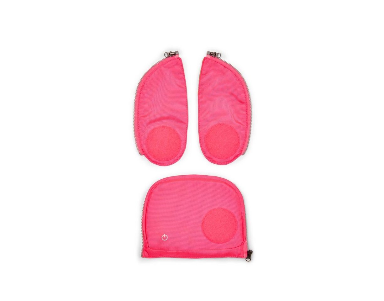ergobag Schulranzen ergobag Fluo LED Zip Set Pink von ergobag