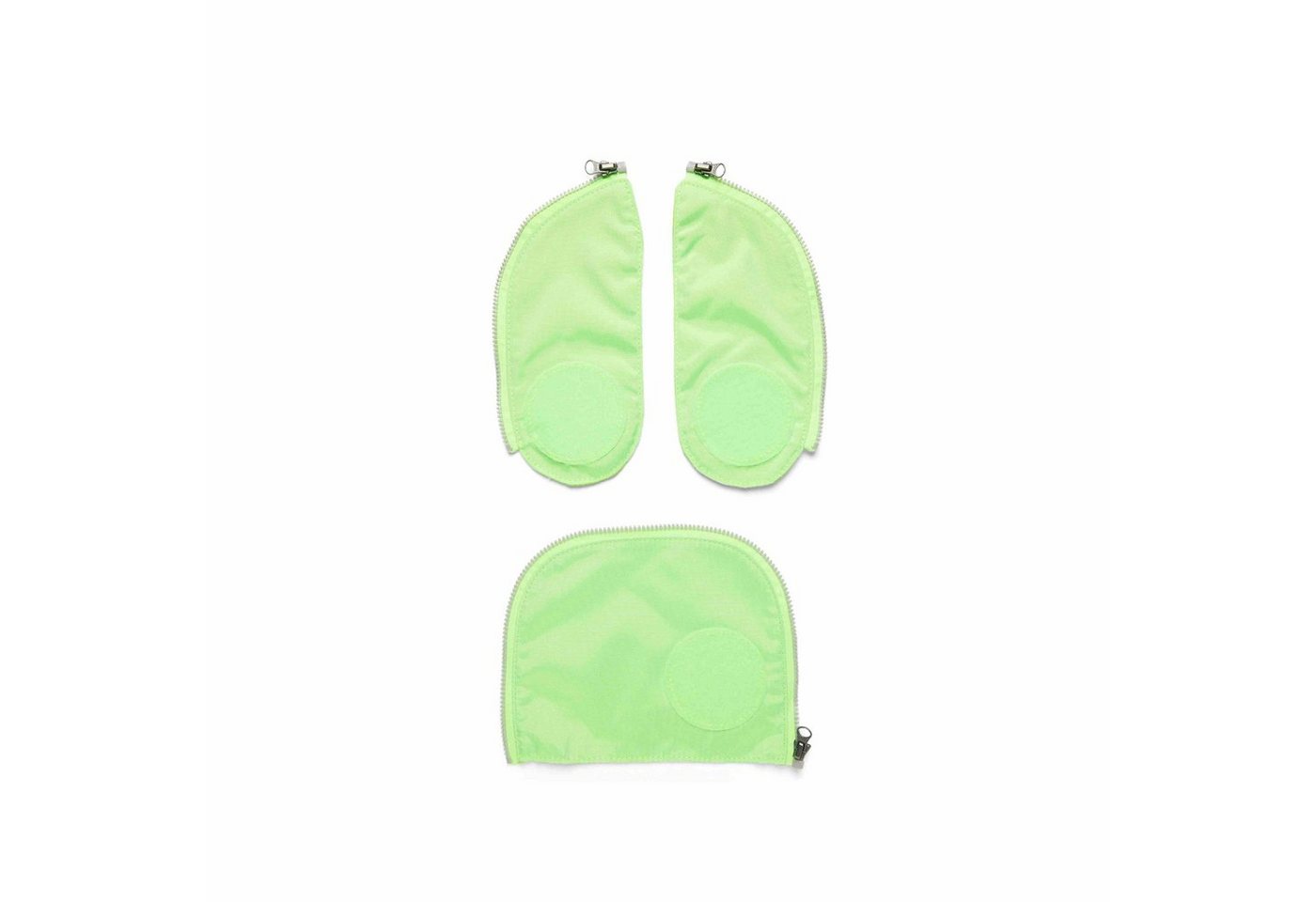 ergobag Schulranzen ergobag Fluo Zip-Set Grün von ergobag