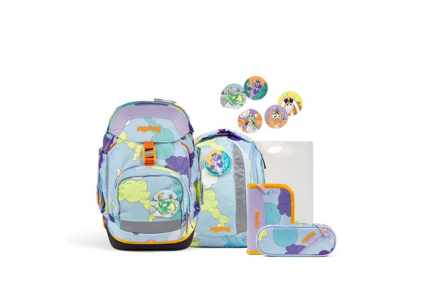 ergobag Schulranzen ergobag pack Schulrucksack-Set TagträumBär von ergobag