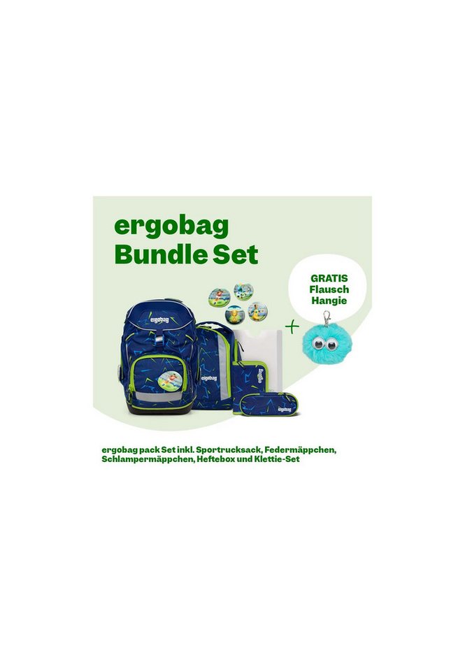 ergobag Schulranzen pack Set Bundle . (7-tlg., 7-teiliges Set) von ergobag