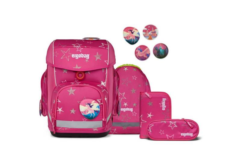 ergobag Schulranzen Cubo Schulranzen Set 5-tlg. SternzauBär 2025 von ergobag