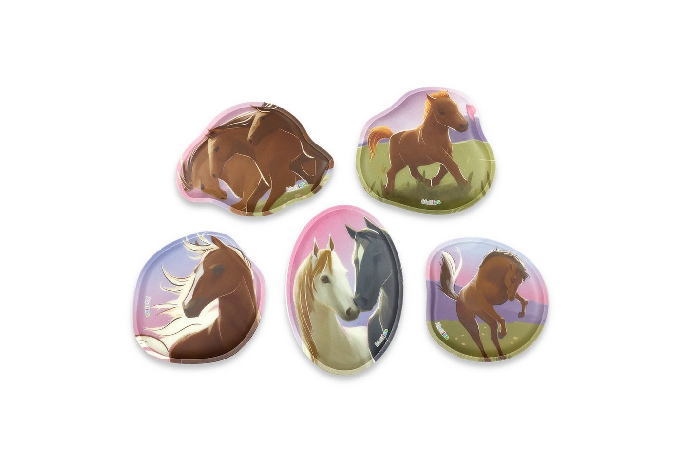 ergobag Schulrucksack ergobag Kontur Kletties-Set Pferdeglück von ergobag