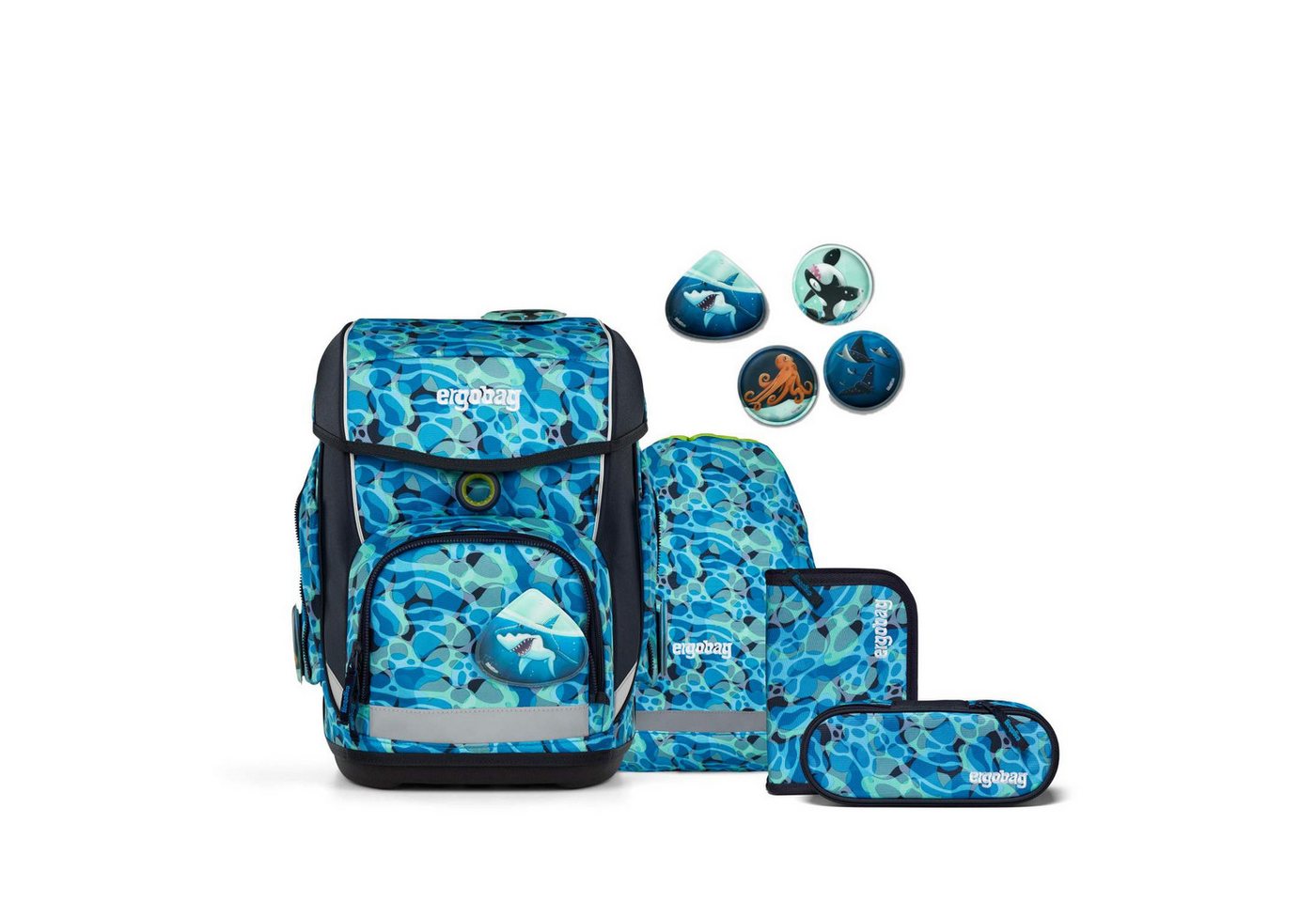 ergobag Schulrucksack ergobag cubo Schulranzen-Set AbtauchBär von ergobag