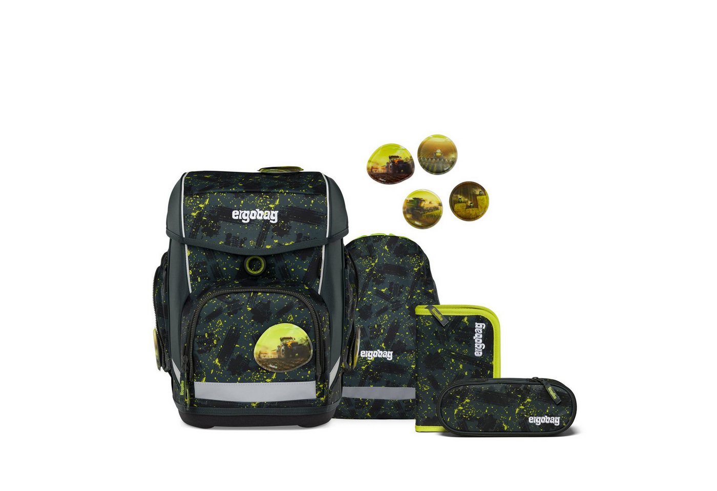 ergobag Schulrucksack ergobag cubo Schulranzen-Set MähdreschBär von ergobag