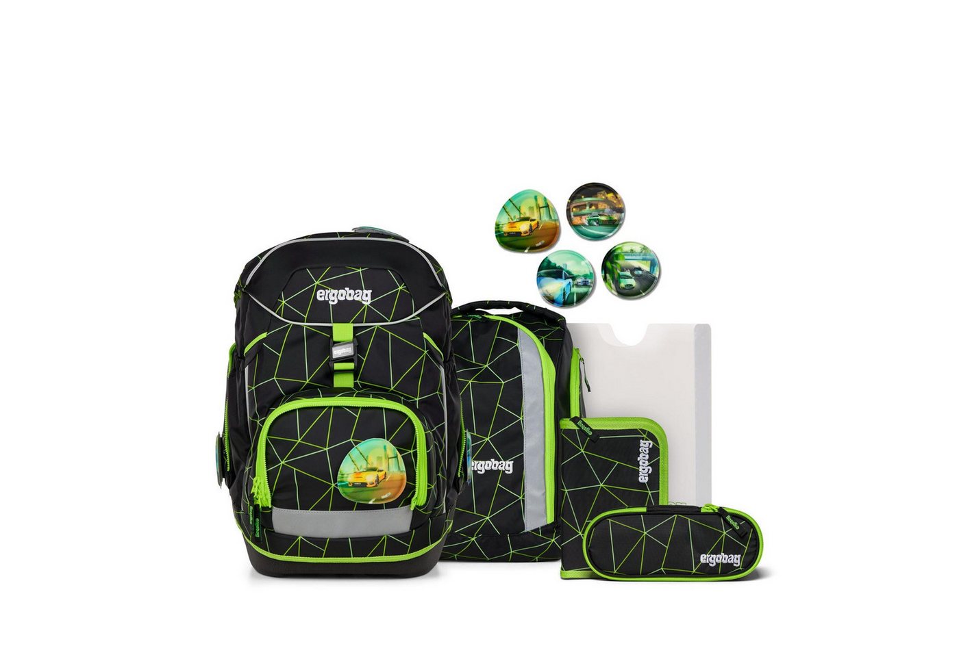 ergobag Schulranzen ergobag pack Schulrucksack-Set CyBär Race von ergobag