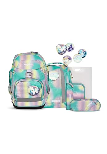 ergobag Unisex Kinder Erg-set-001-9z7 Kinderrucksack, Zaubärwelt-Pink, Einheitsgröße von ergobag