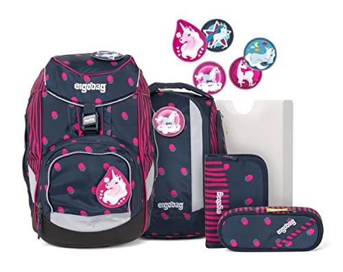 ergobag Unisex-Kinder Pack-Set Rucksack Mehrfarbig (Shoobi Doobear) von ergobag
