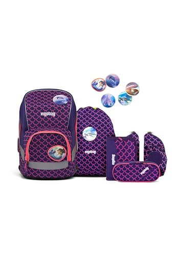 ergobag Unisex Kinder Schulranzen-Set Rucksack, Mehrfarbig (Mehrfarbig), Einheitsgröße von ergobag