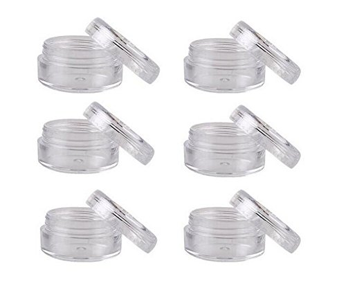 50PCS 10ML leeren leeren kosmetischen Behälter Plastikwiederverwendbarer Topf-Töpfchen-Kasten Spielraumflaschenkasten mit versiegeltem Deckel von ericotry