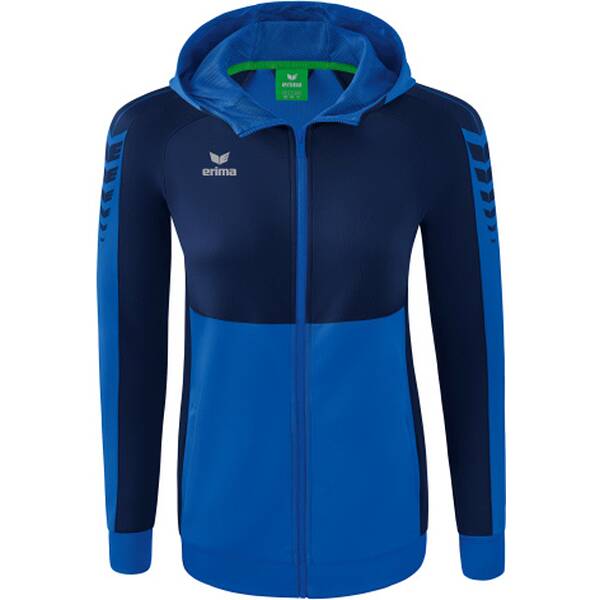 ERIMA Damen Six Wings Trainingsjacke mit Kapuze von erima